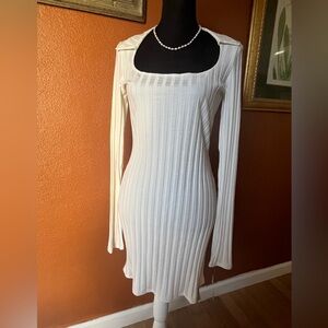 Reformation Vittora Ivory Dress